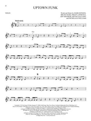 Chart Hits: Instrumental Play-Along - Violin - Book/Audio Online