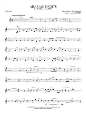 Disney Greats for Clarinet: Instrumental Play-Along - Book/Audio Online