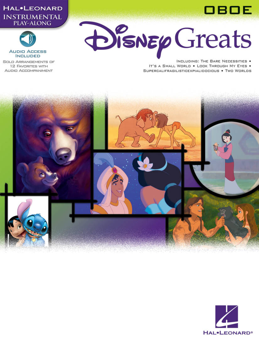 Disney Greats for Oboe: Instrumental Play-Along - Book/Audio Online