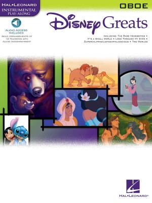 Hal Leonard - Disney Greats for Oboe: Instrumental Play-Along - Book/Audio Online