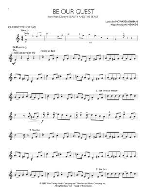 Disney Solos for Clarinet/Tenor Sax: Instrumental Play-Along - Book/Audio Online