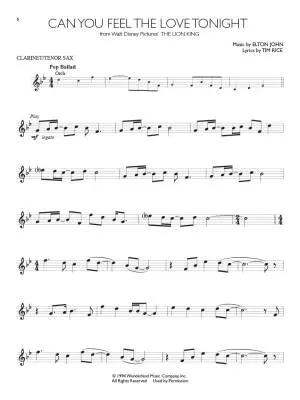 Disney Solos for Clarinet/Tenor Sax: Instrumental Play-Along - Book/Audio Online