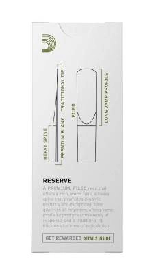 Reserve Baritone Saxophone Reeds (5-Pack) - 3.0+