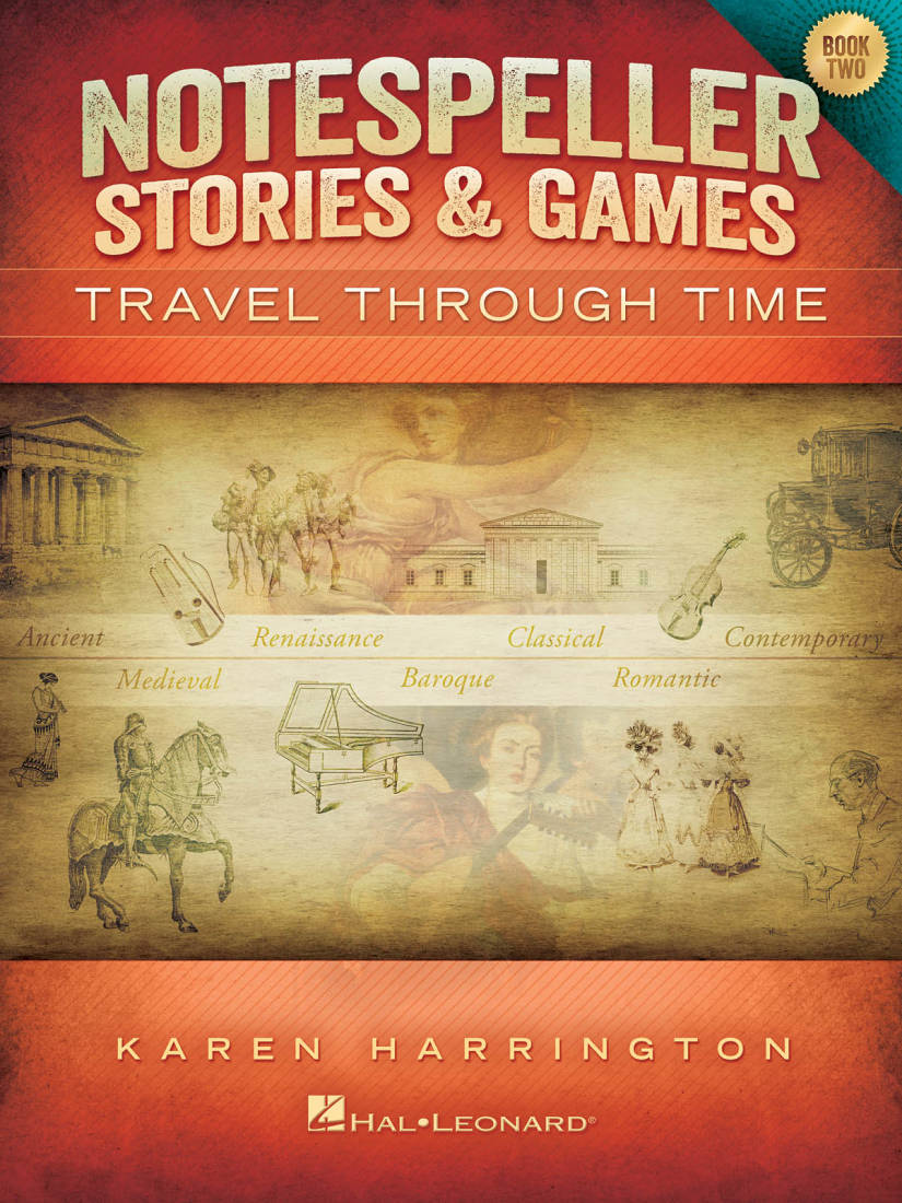 Notespeller Stories & Games, Book 2: Travel Through Time - Harrington - Piano - Book