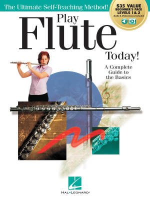 Hal Leonard - Play Flute Today! Beginners Pack, Levels 1 & 2 - Clements - Book/Media Online
