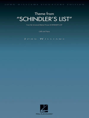 Theme from Schindler\'s List - Williams - Cello/Piano Reduction - Sheet Music