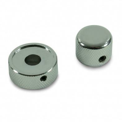 WD Music - CPLCR Knob Set for Concentric Potentiometers (2) - Chrome