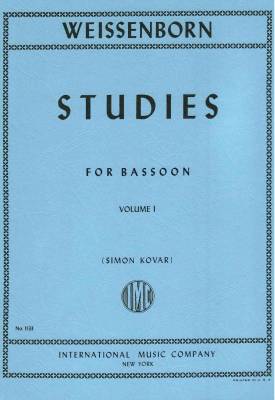 International Music Company - Studies for Beginners, Opus 8, Book I - Weissenborn/Kovar - Bassoon - Book