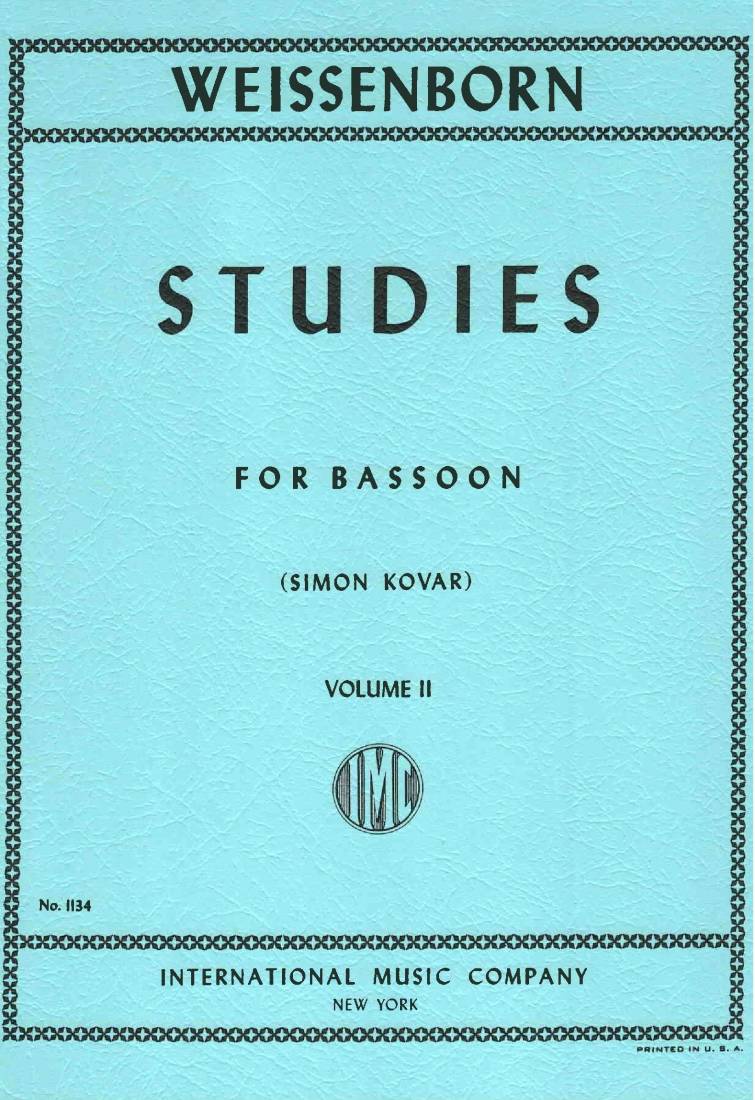 50 Advanced Studies, Opus 8, Book II - Weissenborn/Kovar - Bassoon - Book