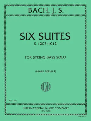 International Music Company - Six Suites, S. 1007-1012 - Bach/Bernat - Double Bass - Book