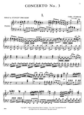 Concerto No. 3 in B flat major - Stamitz/Drucker - Clarinet/Piano - Sheet Music