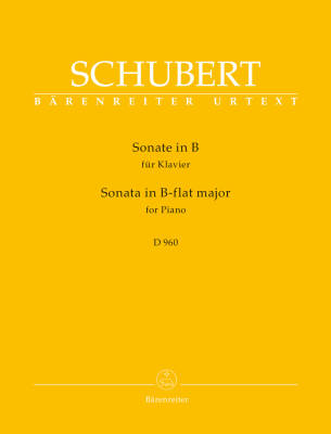 Baerenreiter Verlag - Sonata  in B-flat major D 960 - Schubert/Litschauer - Piano