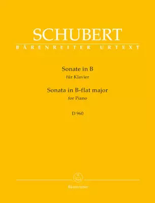 Baerenreiter Verlag - Sonata  in B-flat major D 960 - Schubert/Litschauer - Piano