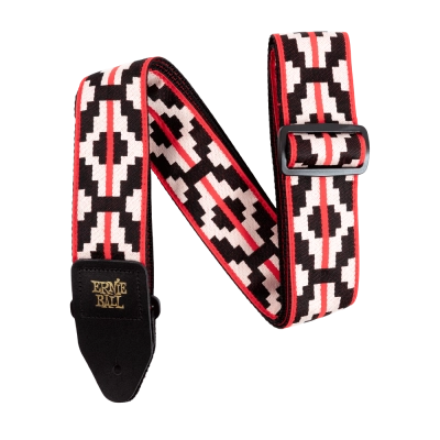 Ernie Ball - Ristra Red Jacquard Strap