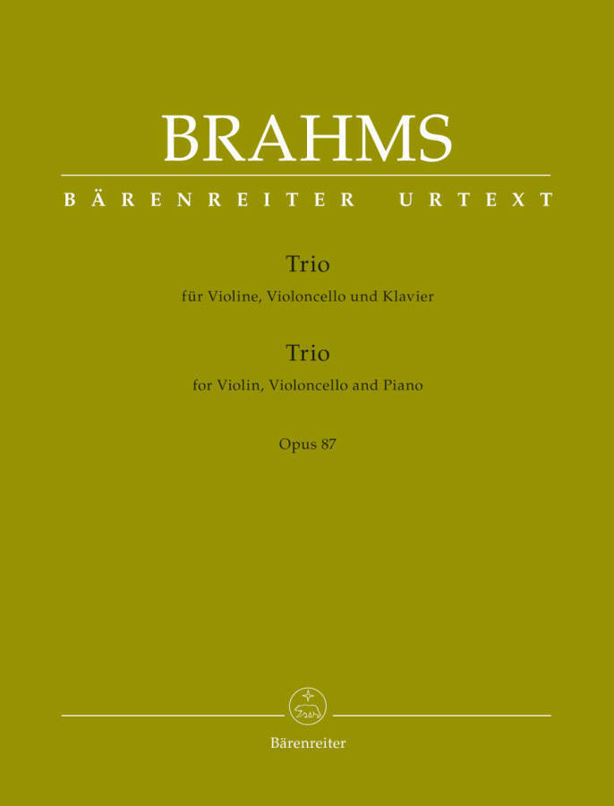 Trio, Op.87 - Brahms/Hogwood - Violin/Cello/Piano - Score/Parts