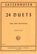 International Music Company - 24 Duets - Satzenhofer\/Kovar - Bassoon Duets - Book