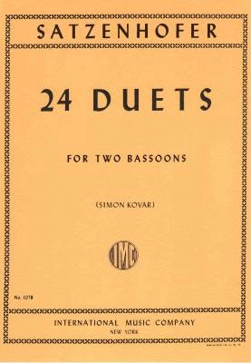 International Music Company - 24 Duets - Satzenhofer/Kovar - Bassoon Duets - Book