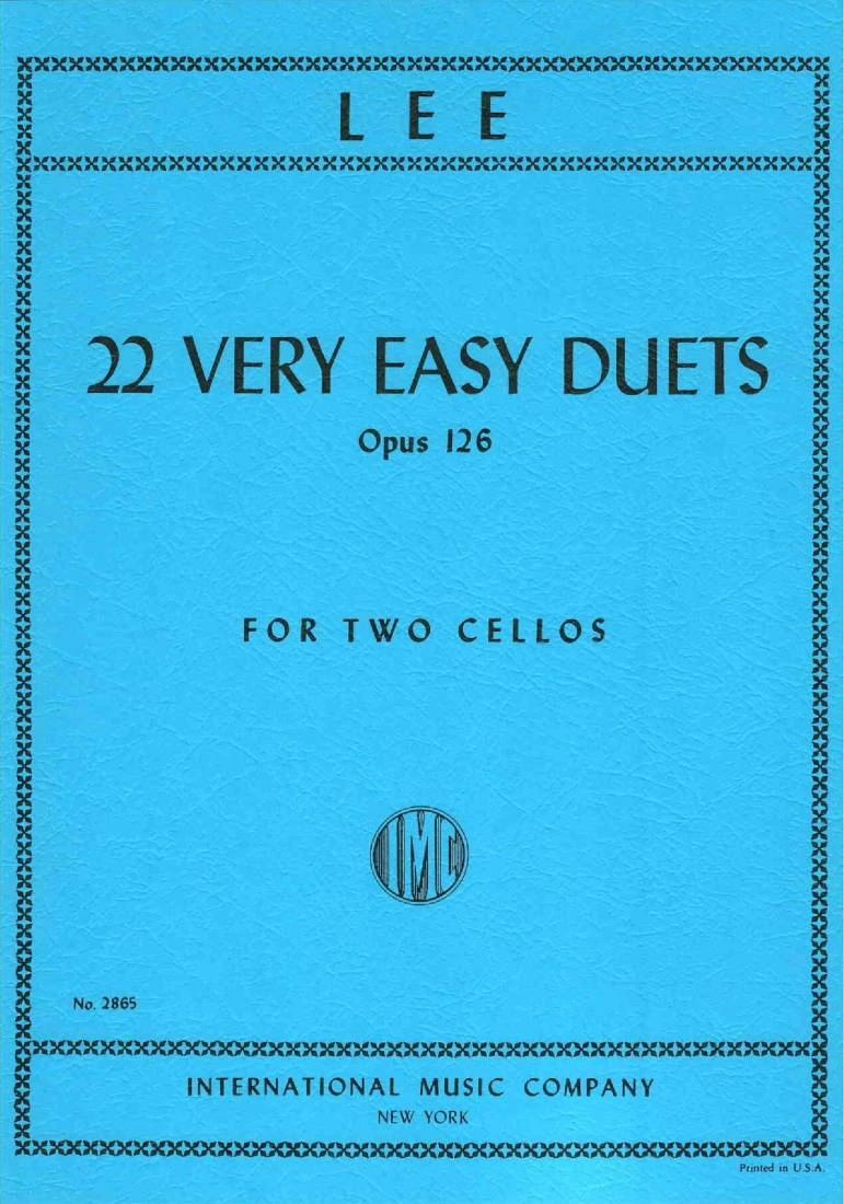 22 Very Easy Duets, Opus 126 - Lee - Cello Duets - Book