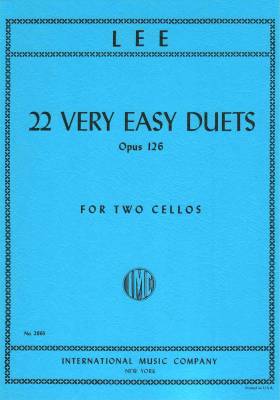 22 Very Easy Duets, Opus 126 - Lee - Cello Duets - Book