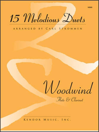 15 Melodious Duets - Strommen - Flute, Clarinet Duets - Book