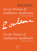 Hal Leonard - On The Poems Of Guillaume Apollinaire - Poulenc - Voice/Piano - Book