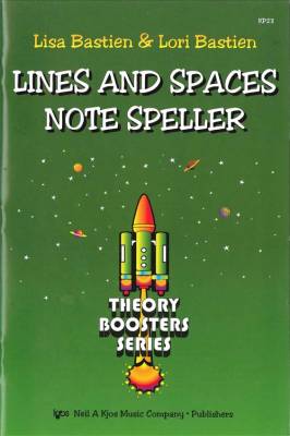 Kjos Music - Bastien Theory Boosters: Lines and Spaces Note Speller - Livre

