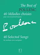 Best Of Poulenc: 40 Selected Songs - Medium Voice/Piano - Book