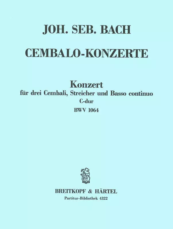 Concerto In C For 3 Harpsichords, BWV.1064 - Bach - Score