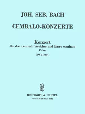 Edwin F. Kalmus - Concerto In C For 3 Harpsichords, BWV.1064 - Bach - Score