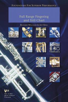 Kjos Music - Foundations For Superior Performance: Full Range Fingering Chart - King/Williams - Tuba - Book
