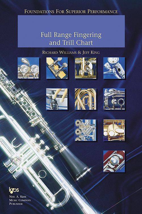 Foundations For Superior Performance: Full Range Fingering Chart - King/Williams - Euphonium TC/Non Compensating - Book
