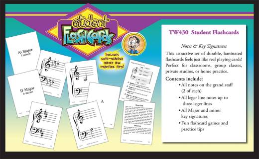 TCW Student Flashcards: Notes & Key Signatures