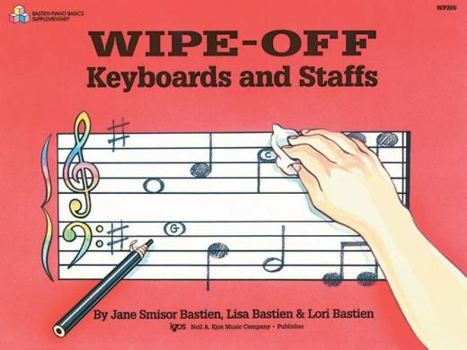 Kjos Music - Wipe-Off: Keyboards and Staffs - Bastien - Book