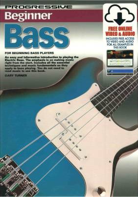 Koala Music Publications - Progressive Beginner Bass - Turner - Bass Guitar - Livre/Mdia en ligne
