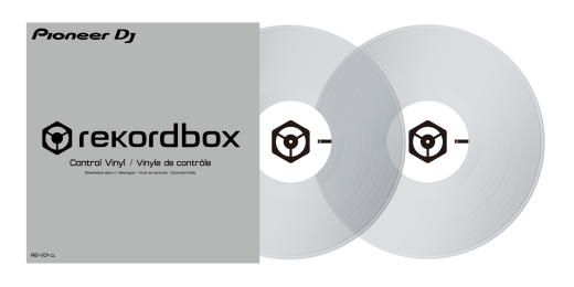 Pioneer DJ - Disques vinyles de contrle RB-VD1 pour recordbox (paire) - Transparent