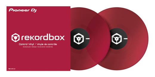 Pioneer DJ - Disques vinyles de contrle RB-VD1 pour recordbox (paire) - Rouge