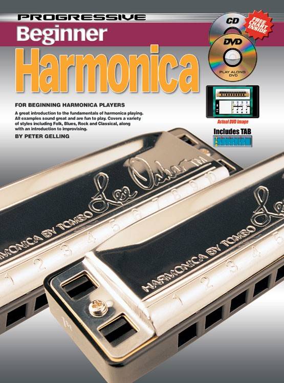 Progressive Beginner Harmonica - Gelling - Harmonica - Book/CD/DVD
