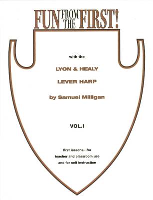 Lyon & Healy - Fun from the First! Vol 1 - Milligan - Lever Harp -  Book