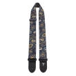 Perris Leathers Ltd - 2 Polyester Guitar Strap - Paisley Navy\/Teal\/Orange