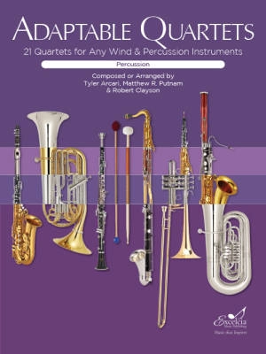 Adaptable Quartets for Percussion - Putnam /Clayson /Arcari - Percussion - Book