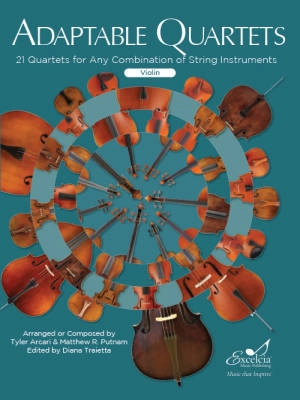 Excelcia Music Publishing - Adaptable Quartets for Violin - Putnam /Arcari /Traietta - Violin - Book