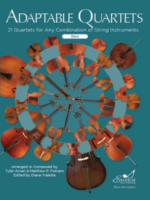 Excelcia Music Publishing - Adaptable Quartets for Bass - Putnam /Arcari /Traietta - Bass - Book