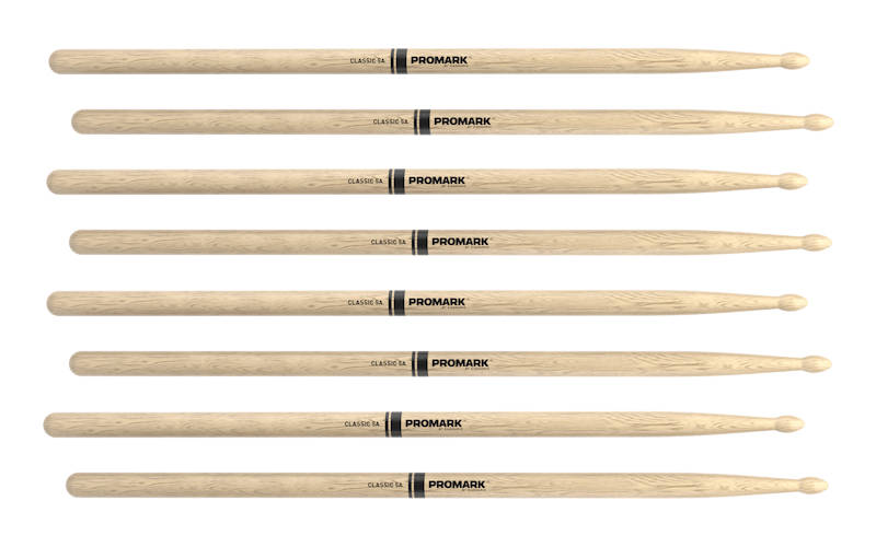 Shira Kashi Lacquered Oak Drum Sticks (4-Pack) - 5A