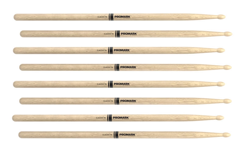 Shira Kashi Lacquered Oak Drum Sticks (4-Pack) - 5A