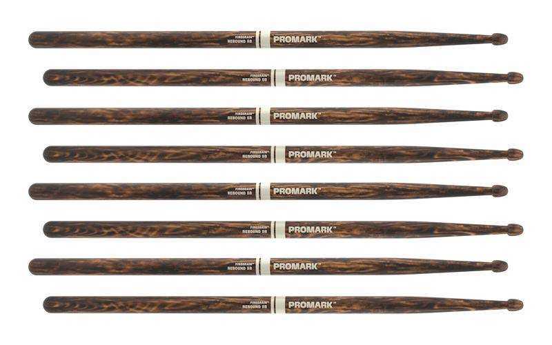 Rebound Firegrain Hickory Drumsticks (4-Pack) - 5B
