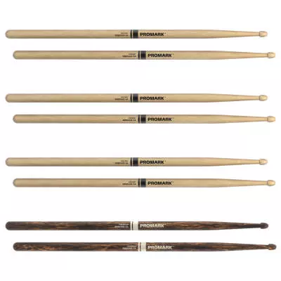 Promark - Rebound Lacquered Hickory Drumsticks (4-Pack) - 5A