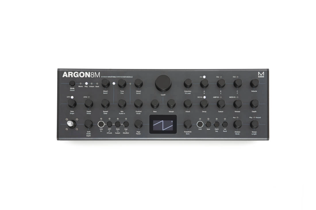 ARGON8M Polyphonic Wavetable Synthesizer Module