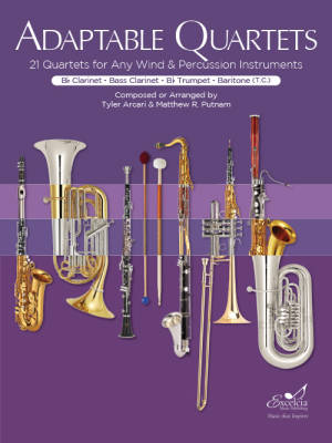 Excelcia Music Publishing - Adaptable Quartets - Putnam/Arcari - Bb Instruments - Book