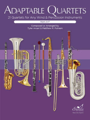 Excelcia Music Publishing - Adaptable Quartets - Putnam/Arcari - Horn in F - Book