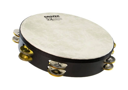 Grover Pro Percussion - SX-BR 10 Double Row Tambourine - Brass